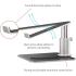 Twelve South HiRise Pro for Laptops and MacBooks, Ergonomic, Height, Adjustable Stand with MagSafe Wireless (not included) Capable Charging Base - Silver